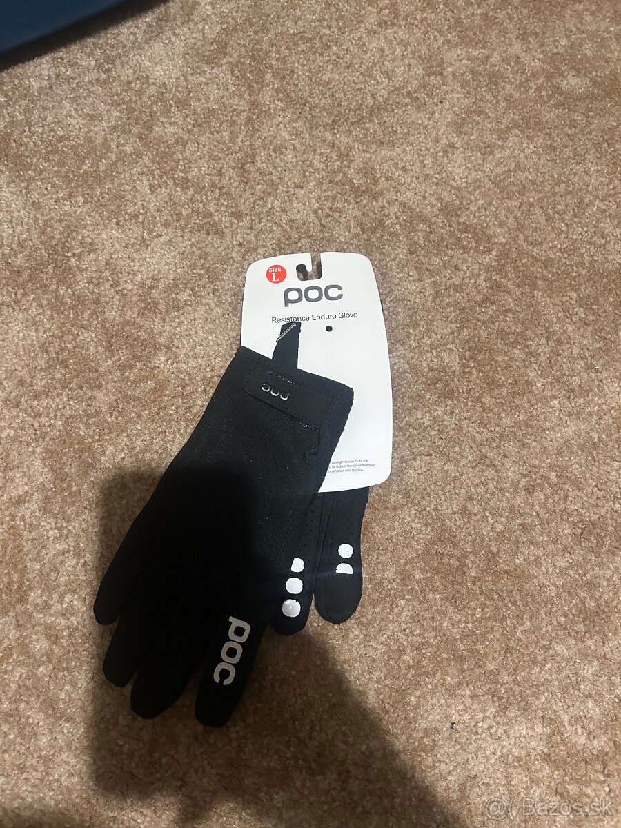 Poc resistance enduro gloves uranium black