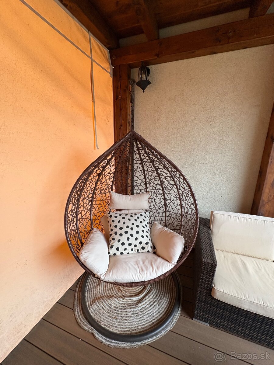 Závesné hojdacie kreslo santa cruz xl