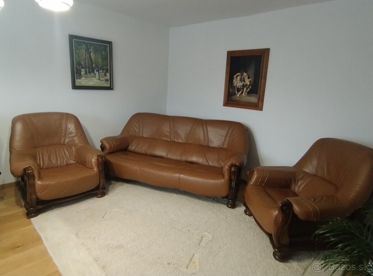 Kožená sedacia súprava