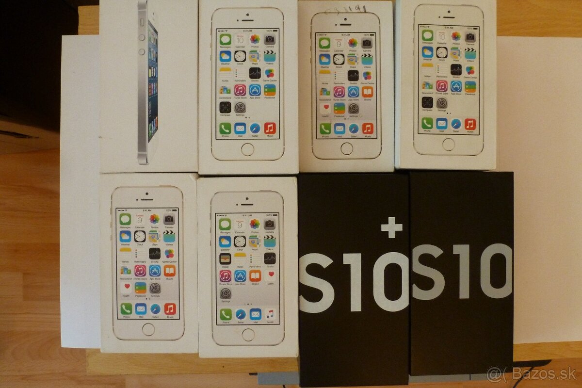 iPhone 5, iPhone 5(S), Silver, Gold, Samsung Galaxy S10, S10