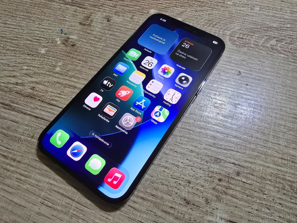 Iphone 12 pro max 256gb s novou bateriou v super stave ma le