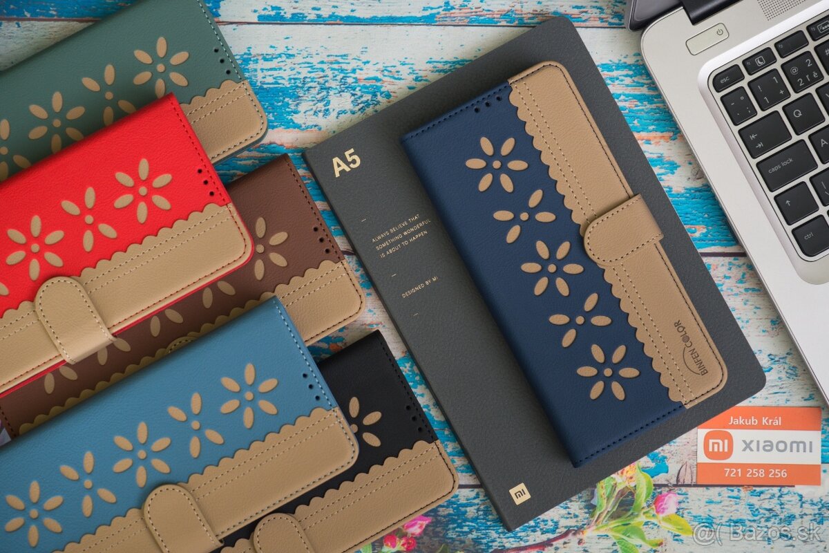 Dvojfarebné zatváracie púzdra Binfen pre Xiaomi, Redmi, Poco