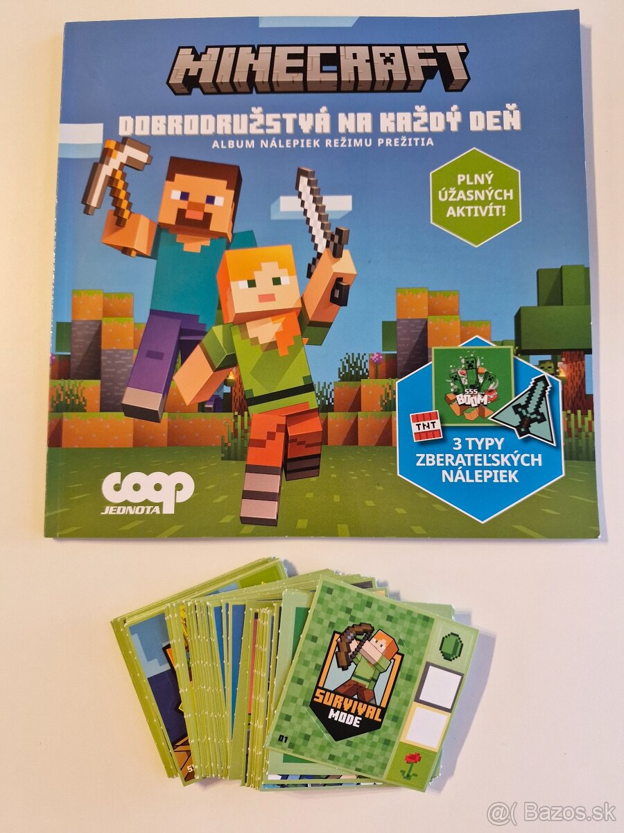 Coop jednota nalepky Minecraft