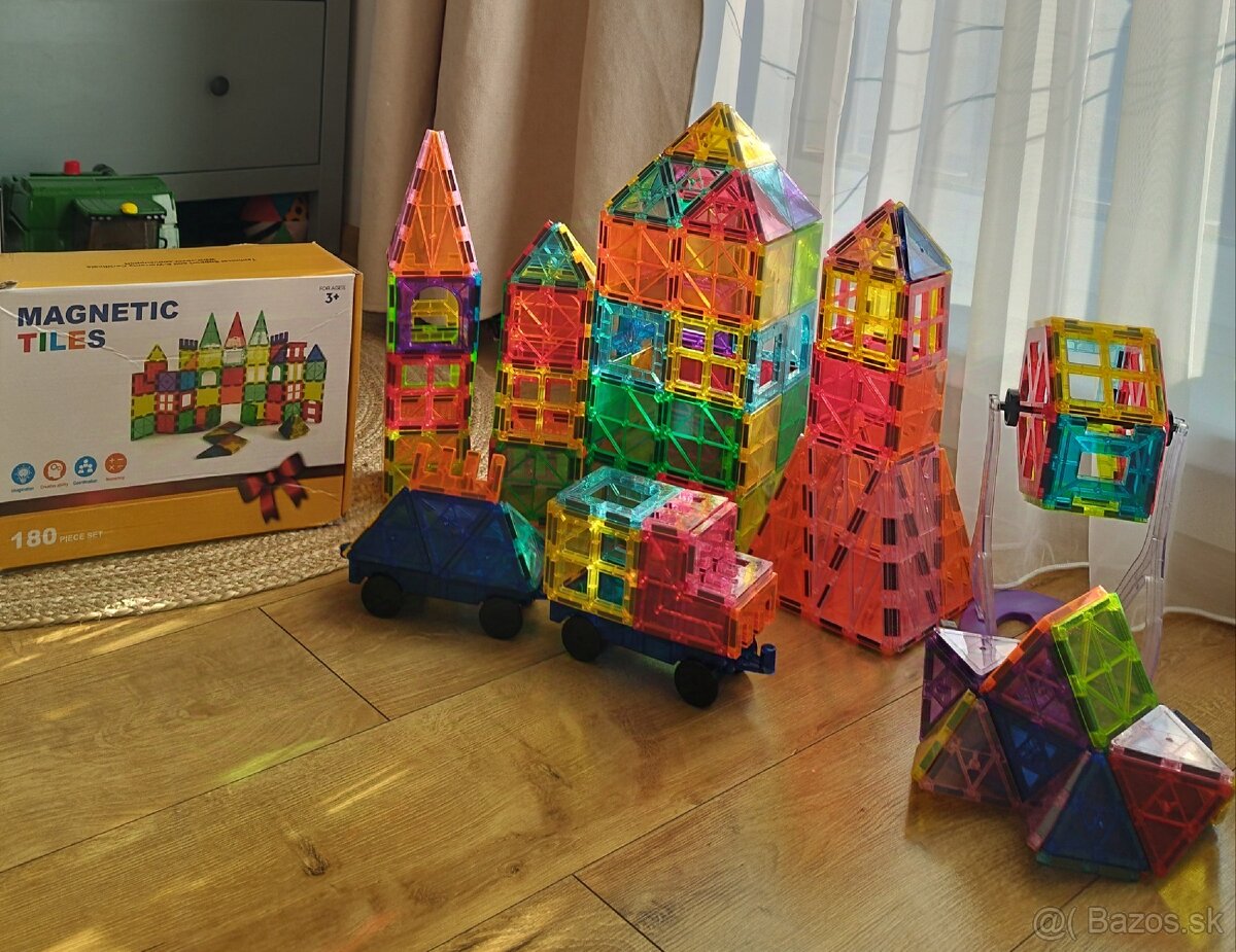 Magnetická stavebnica 180 ks