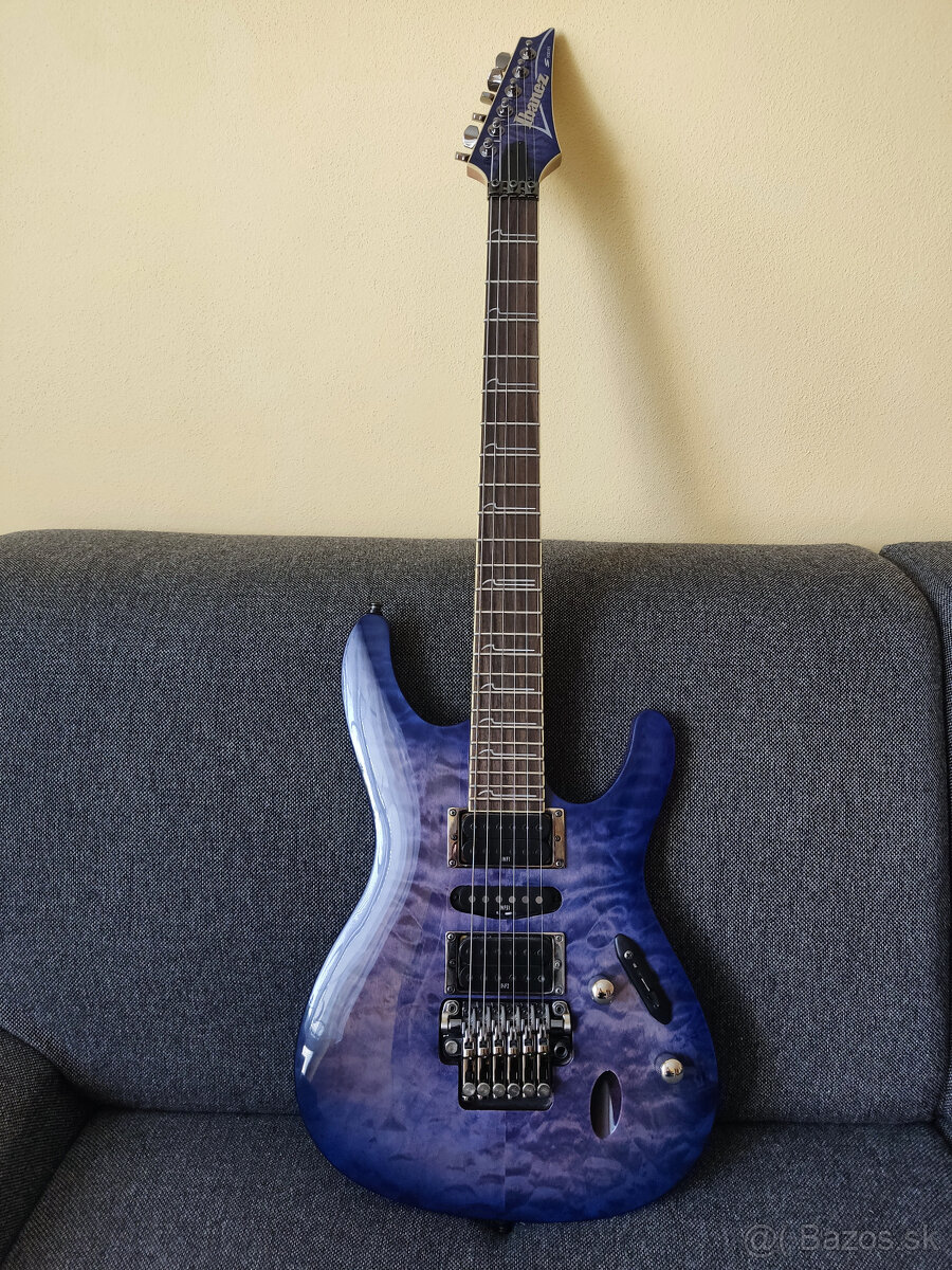 Ibanez S570DXQM Bright Blue Burst