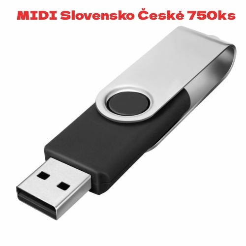 Predám USB klúč MIDI podklady 750ks