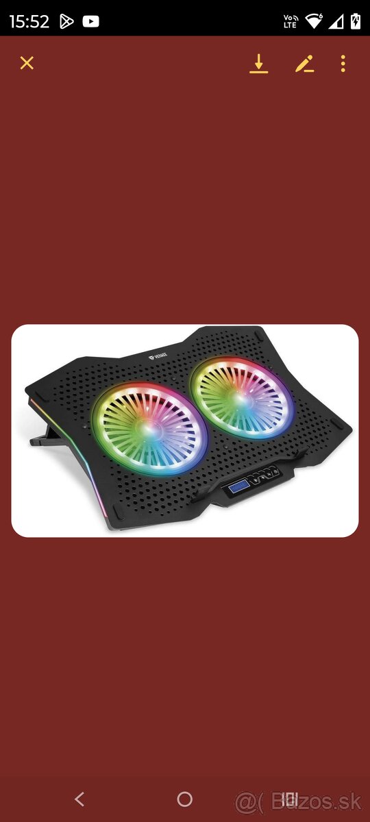 Chladiaca podložka pod notebook