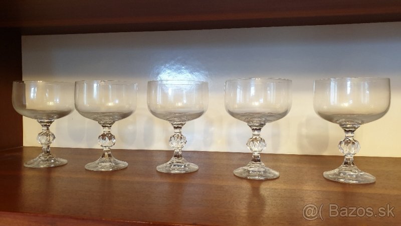 Krištálové poháre 5 ks