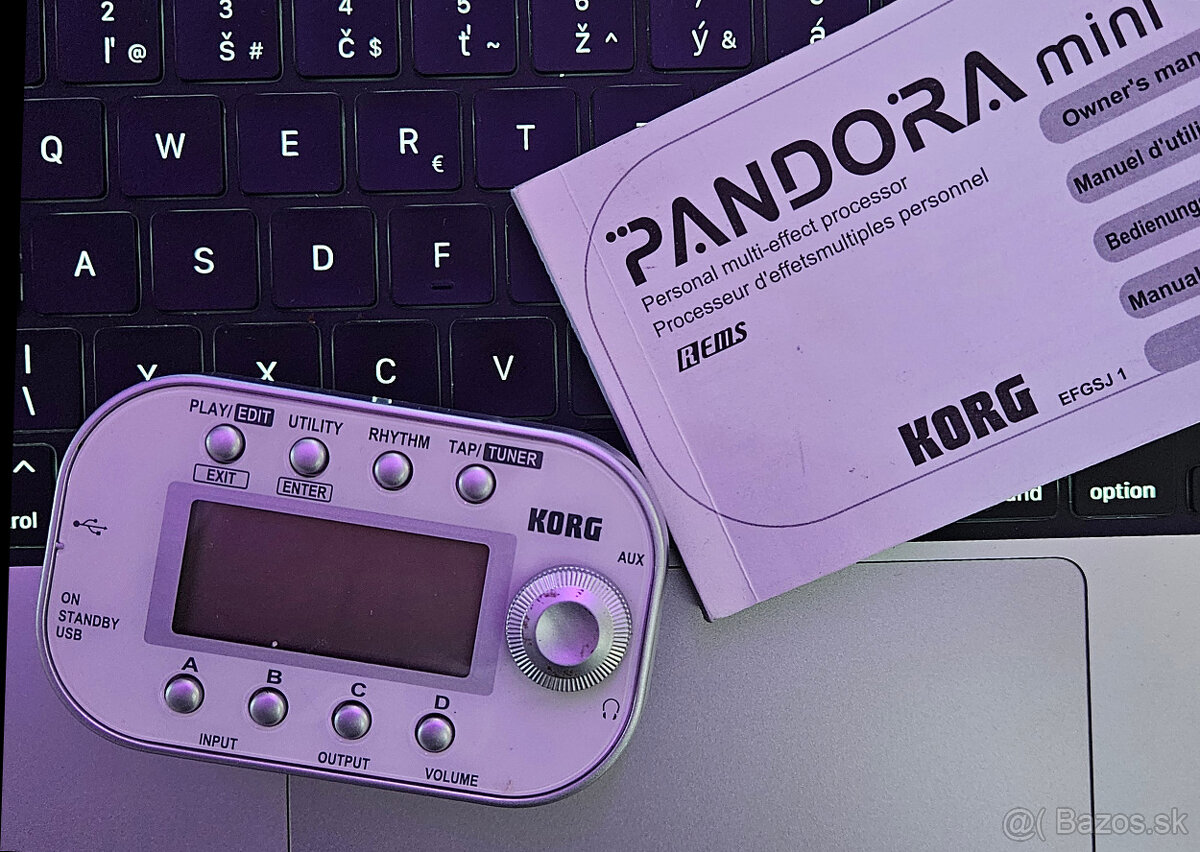 Efekty pre elektricku gitaru - KORG Pandora mini