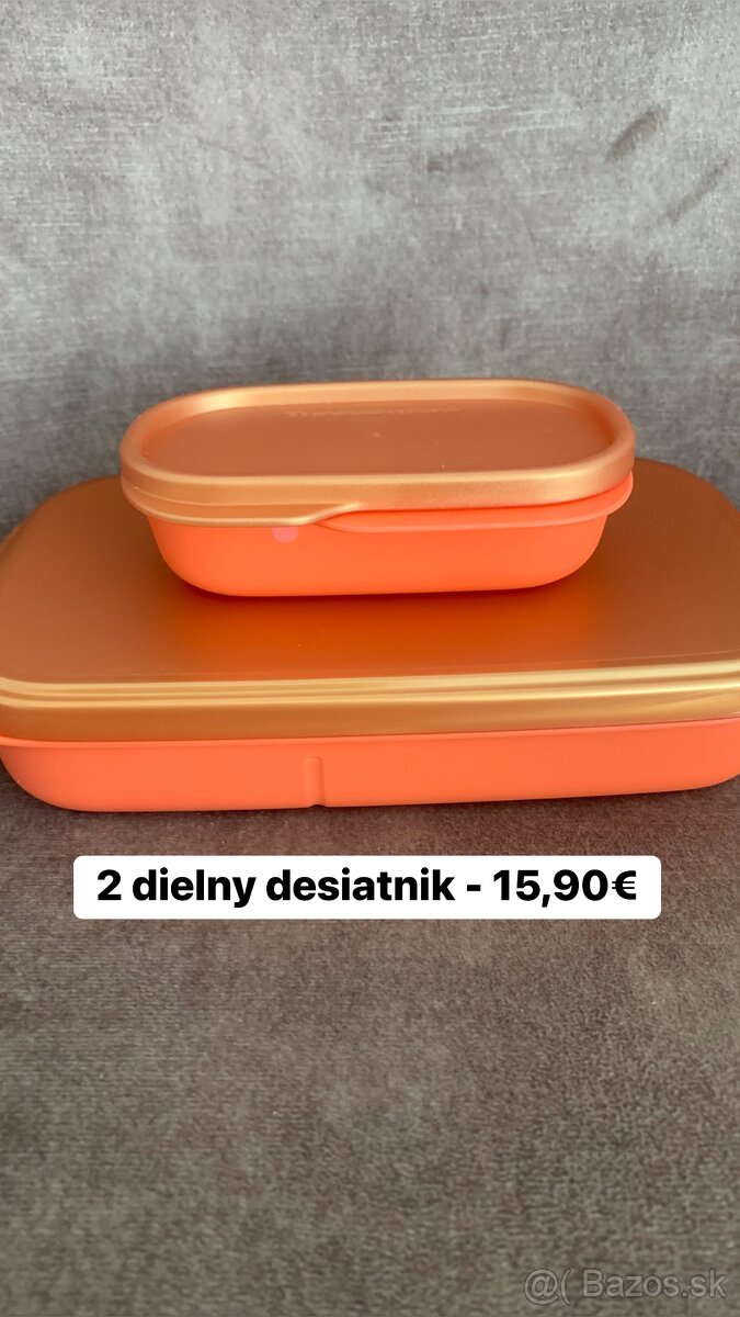 2 dielny desiatnik Tupperware