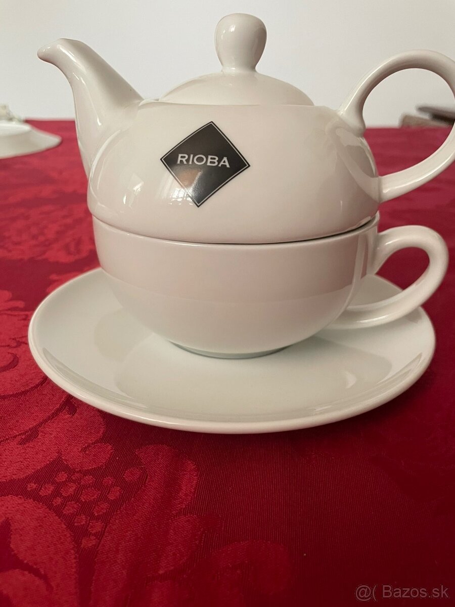 porcelánovy cajnik - set