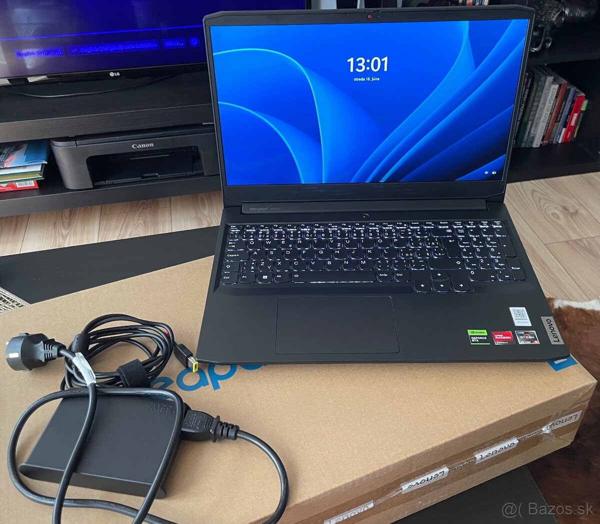 Predám herný notebook Lenovo IdeaPad Gaming 3 15ACH6