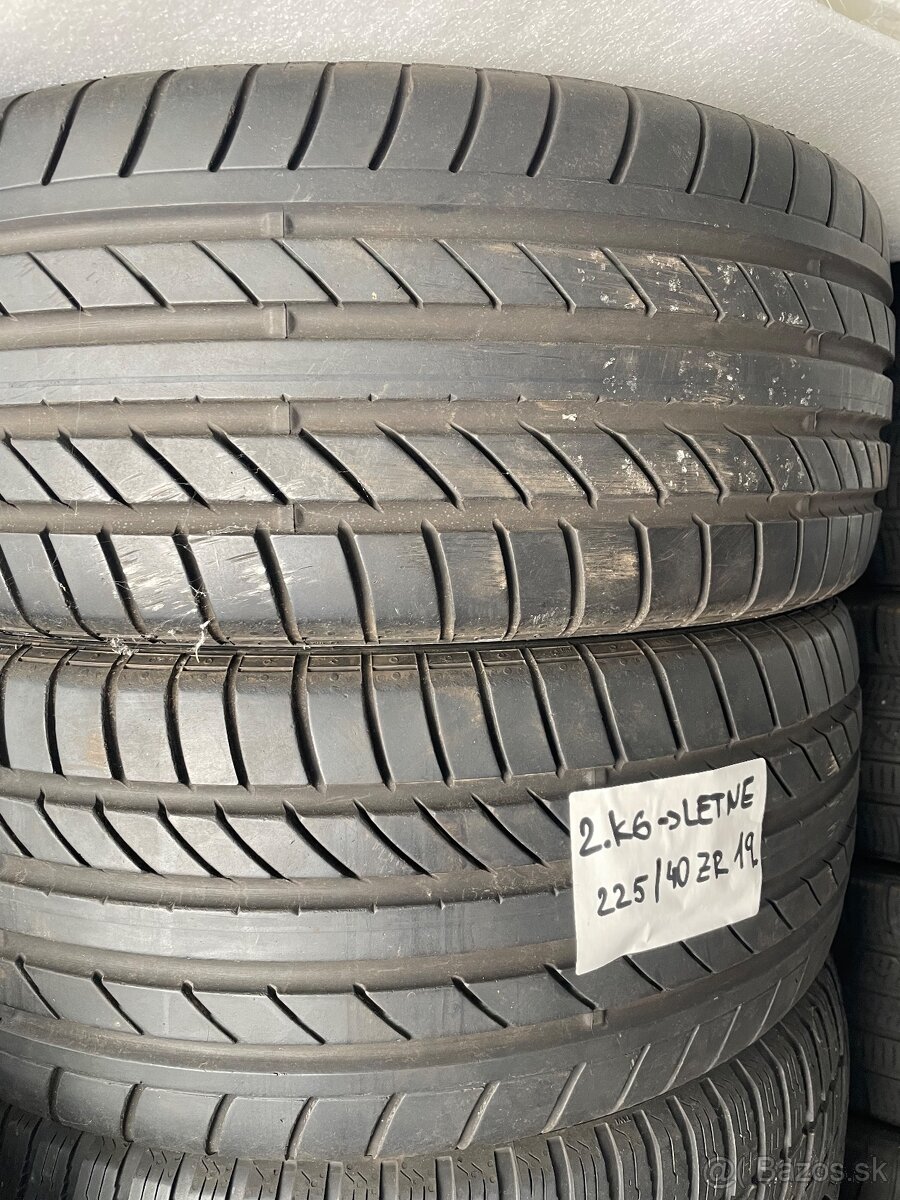 2.ks Letné pneumatiky 225/40 ZR 19