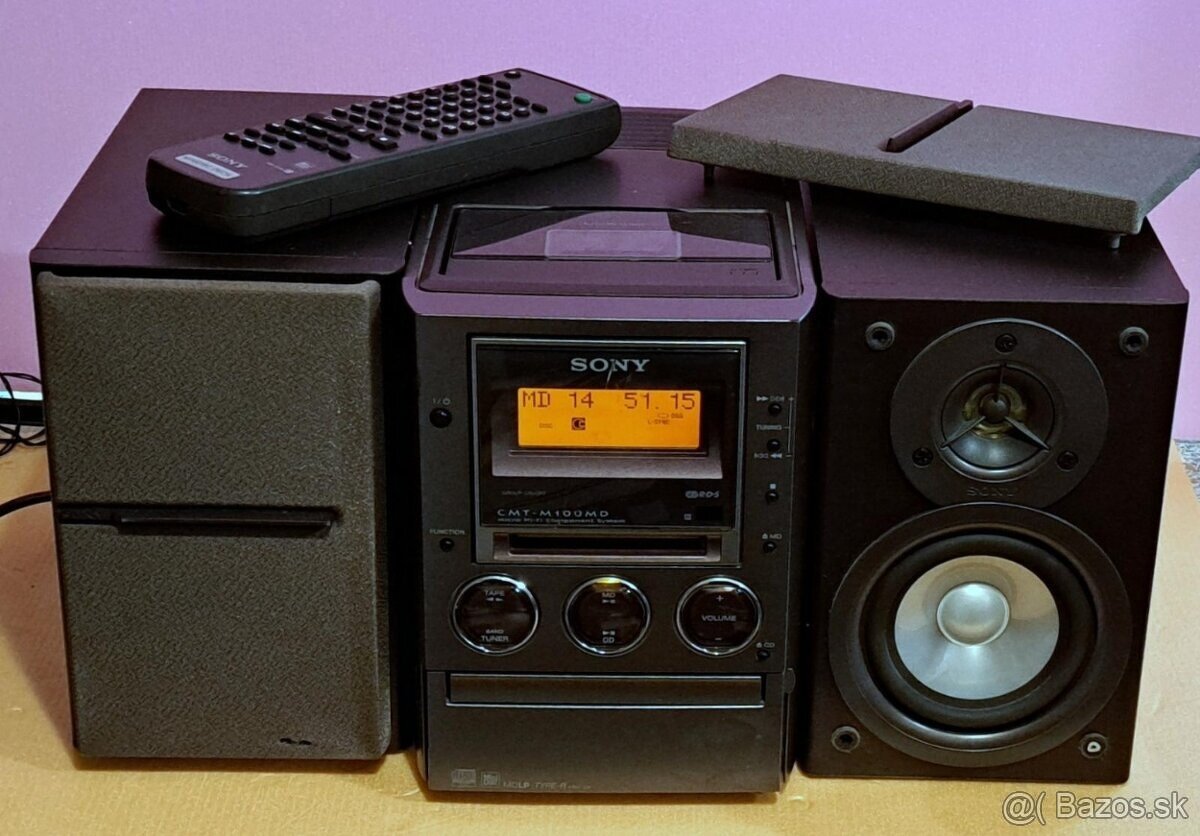 6v1  Nahrávanie MINIDISC LONG PLAY veža Sony ATRACK 3