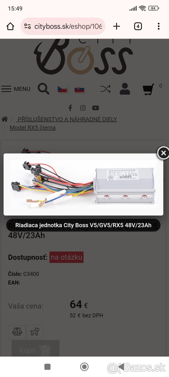 Riadiaca jednotka City Boss V5