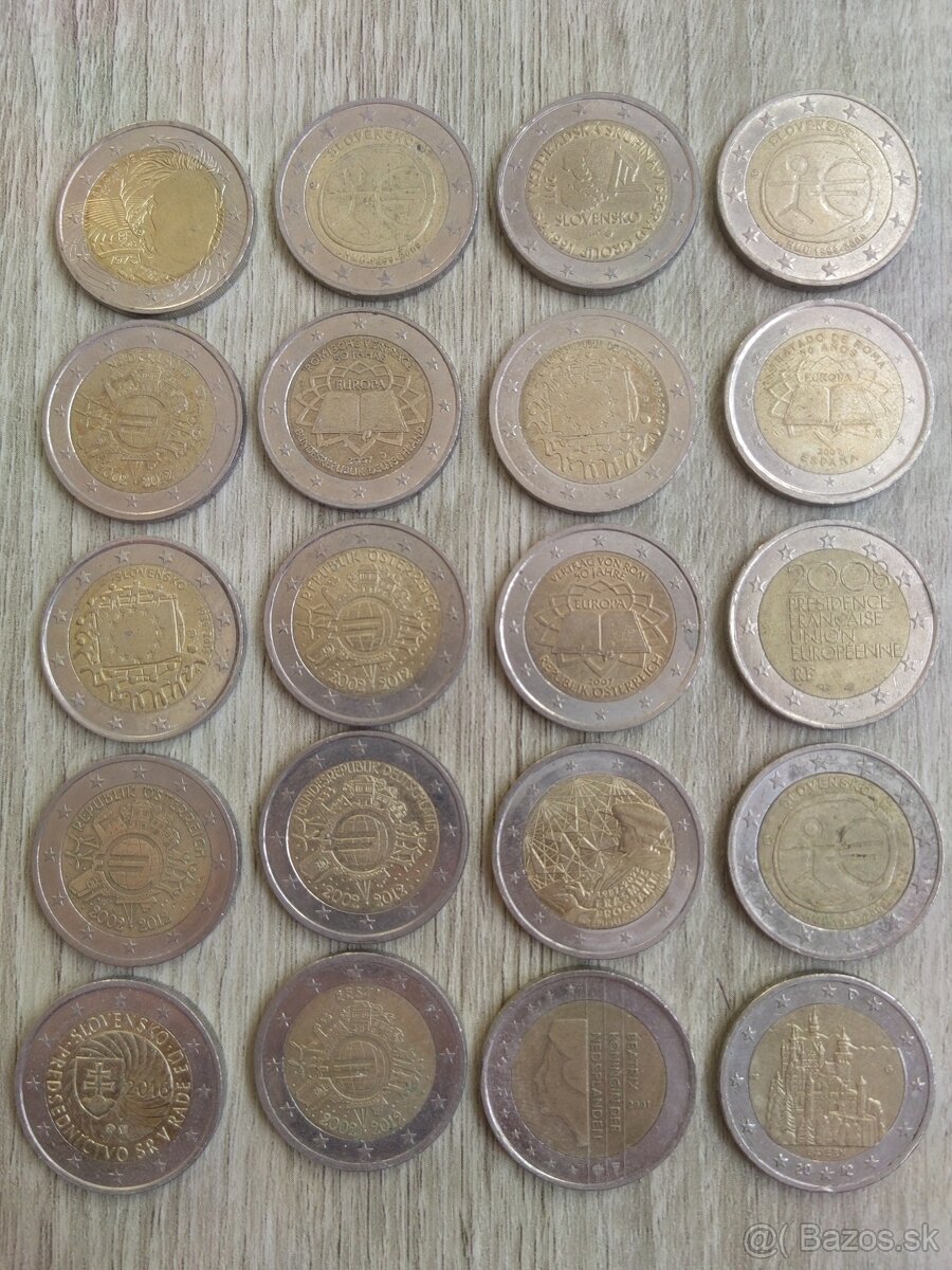 2 eurá € pamätné euromince