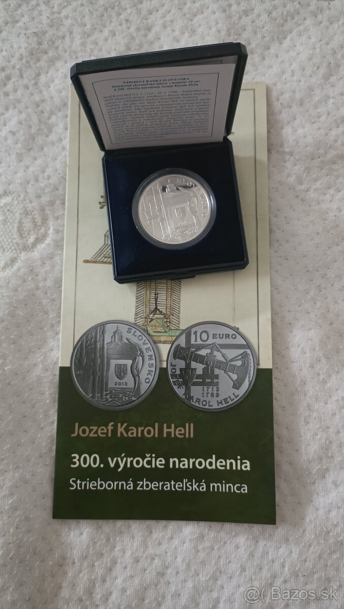 10 eur Slovensko 2013 - Jozef Karol Hell - PROOF