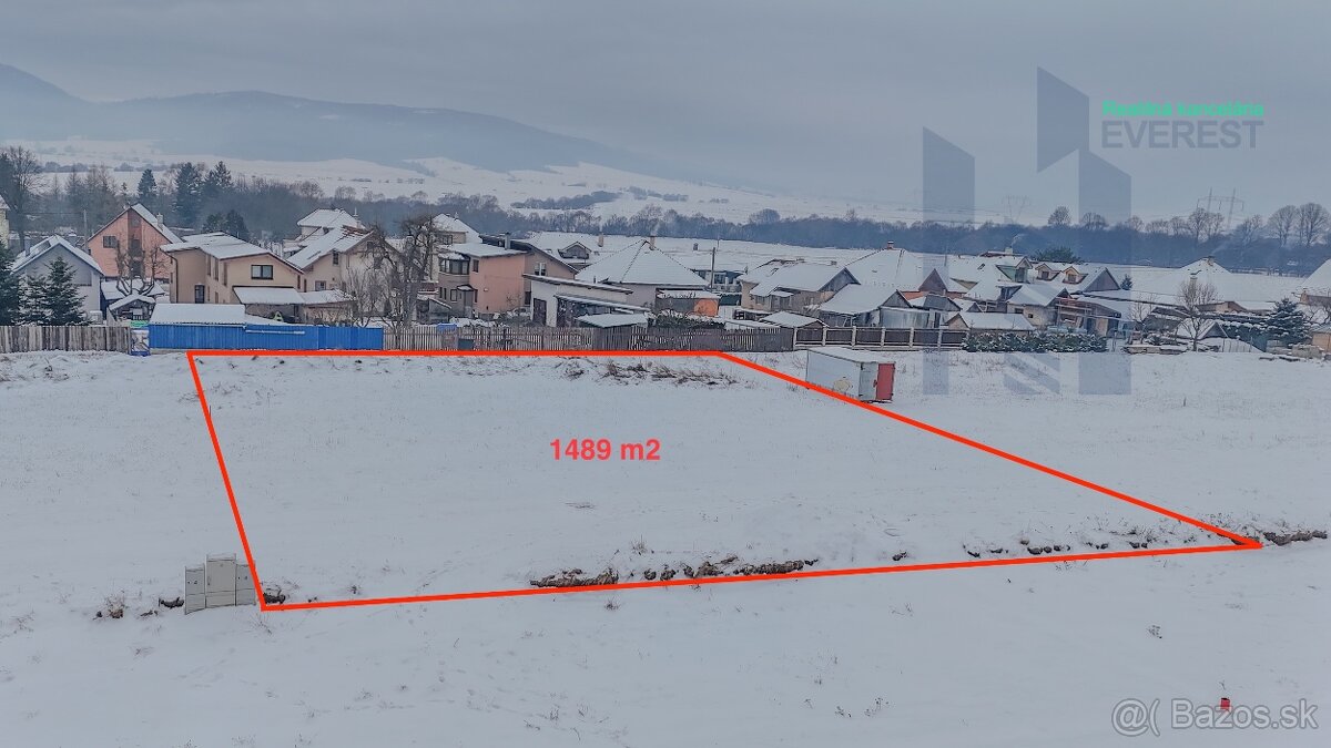 Pozemok - plocha 1489m2, Betlanovce