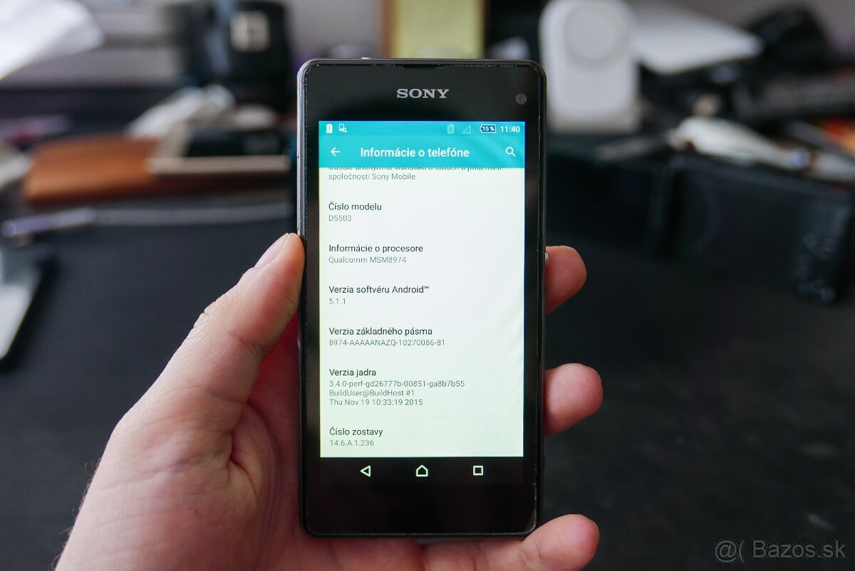 Sony Xperia Z1 Compact čierna