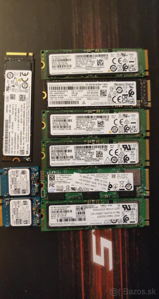 SSD disky 120-500GB