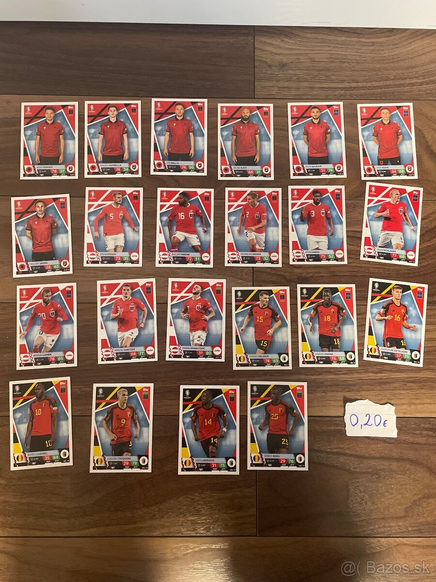 Futbalové kartičky - euro 2024 Match Attax