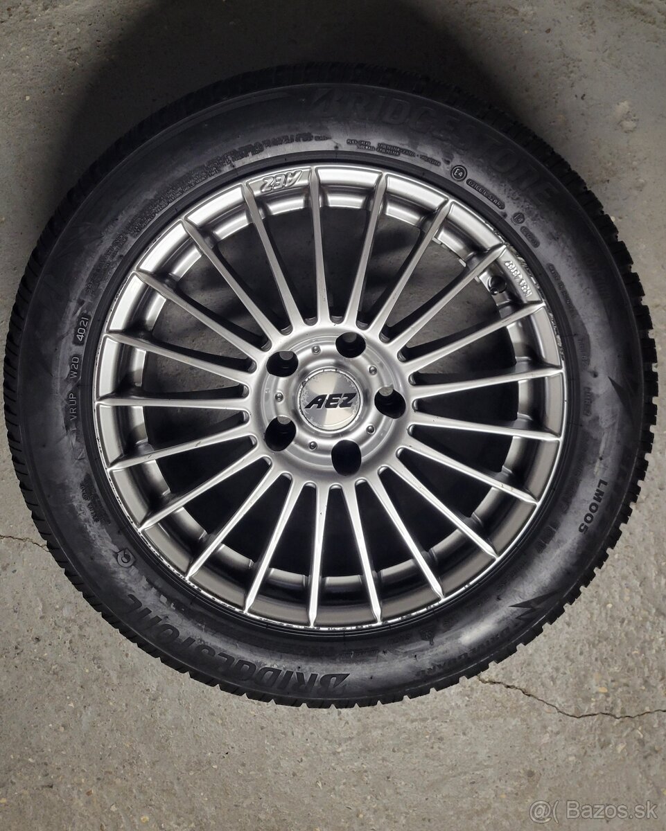 225/55/R17 4 zimne pneu Bridgestone na AL diskoch
