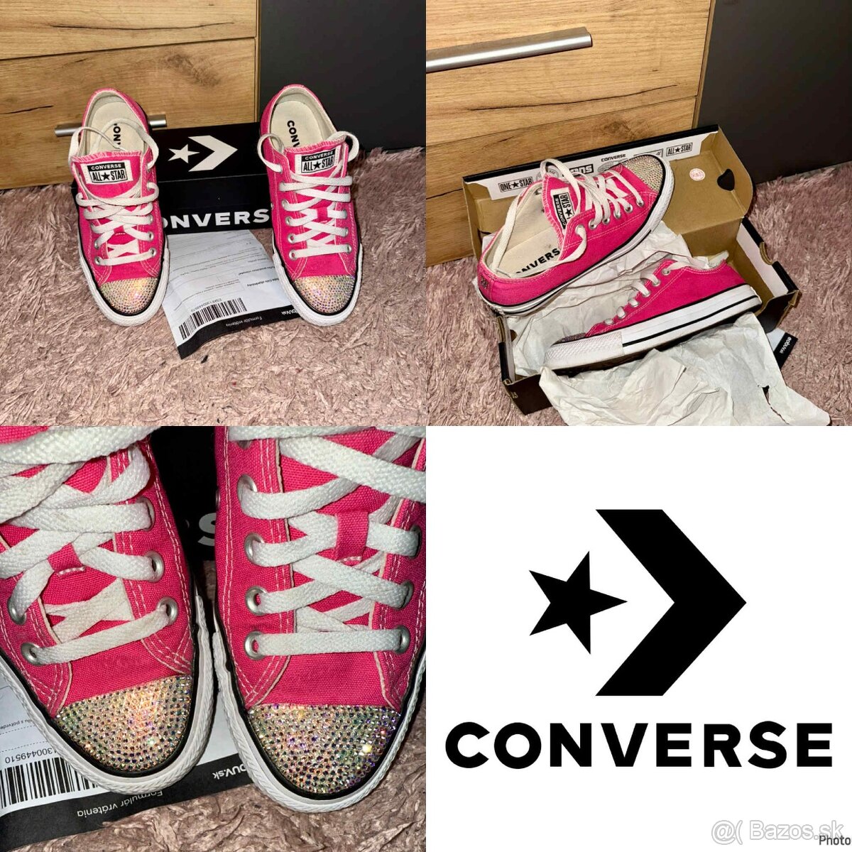 converse barbie swarovski original luxusne tenisky