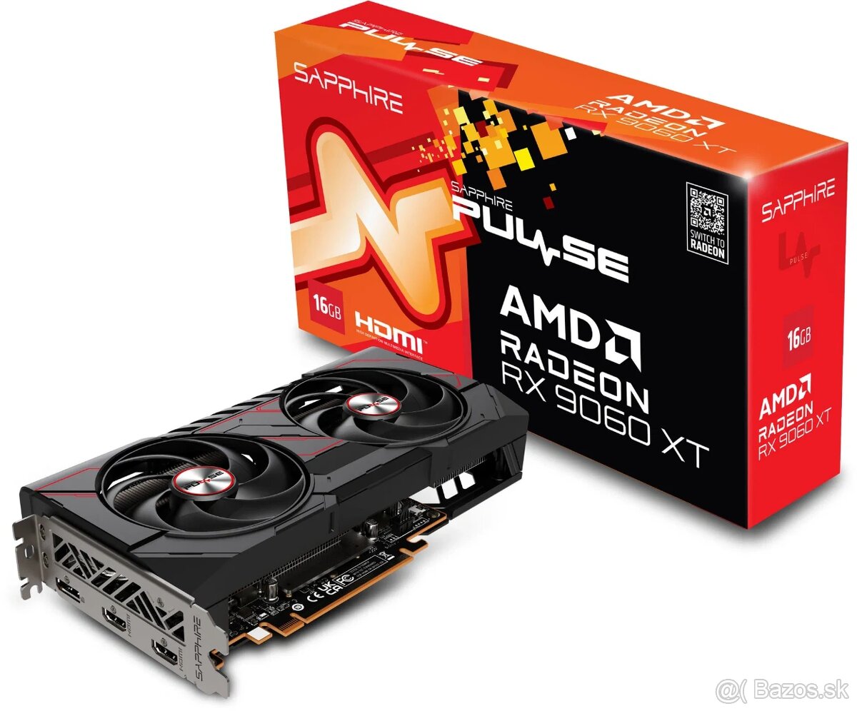 SAPPHIRE PULSE AMD Radeon RX 9060 XT GAMING OC 16GB