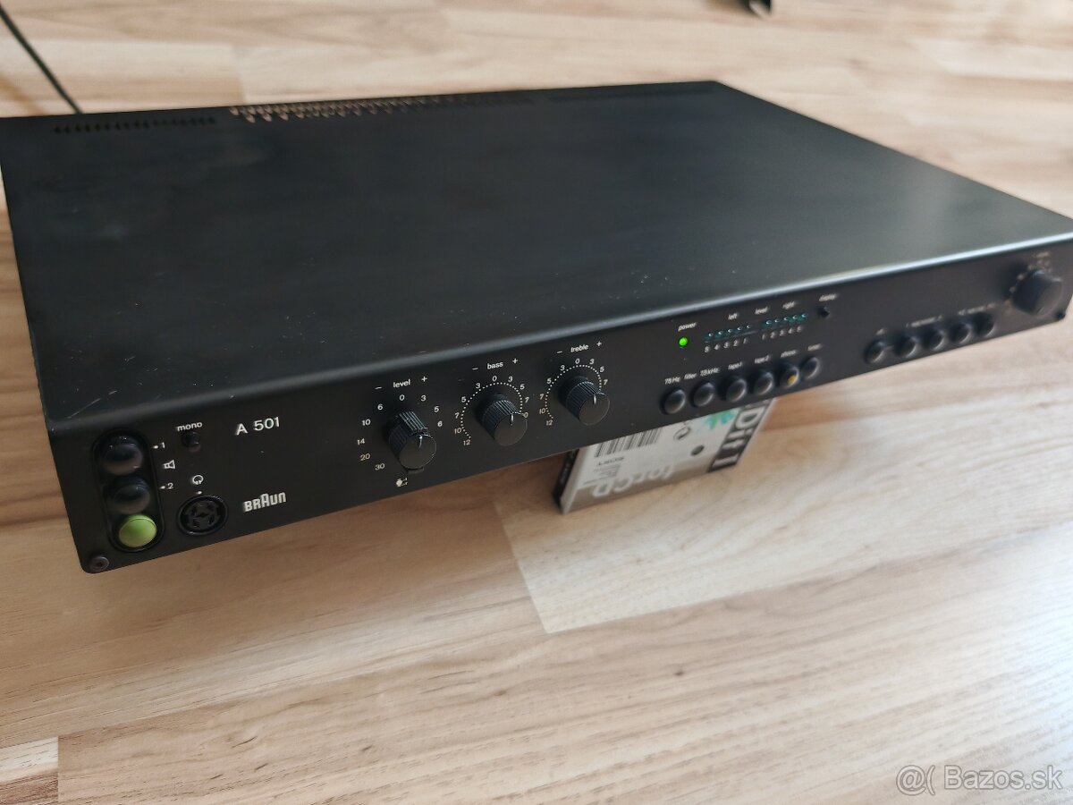 BRAUN A501 vintage stereo Hi-fi zosilňovač