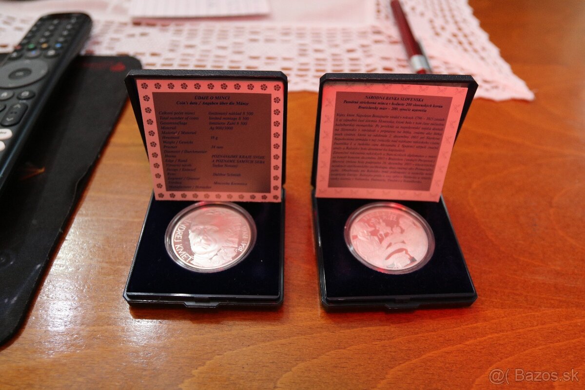 Strieborne mince 200 SK
