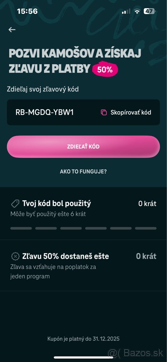 SWIPE 50% ZLAVA KUPÓN