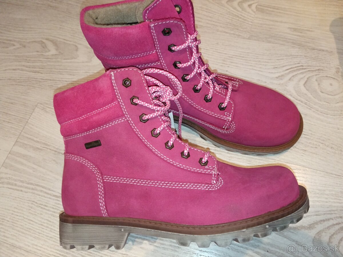 Kožené zateplené topánky veľ. 36 zn. Richter