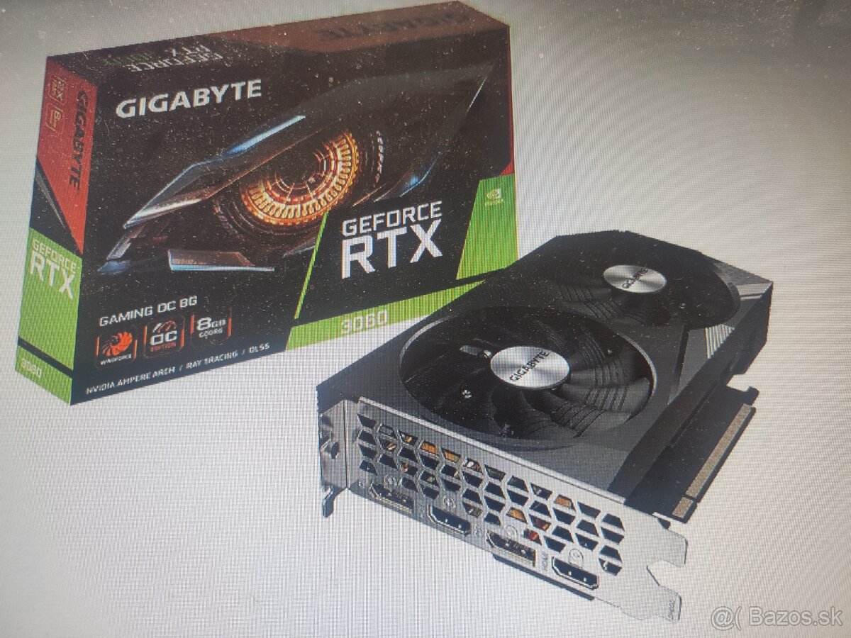 Predám ako novu grafickú kartu RTX 3060 8gb
