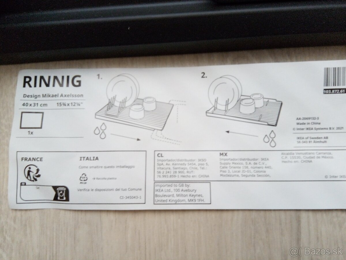 Odkvapavač na riad IKEA