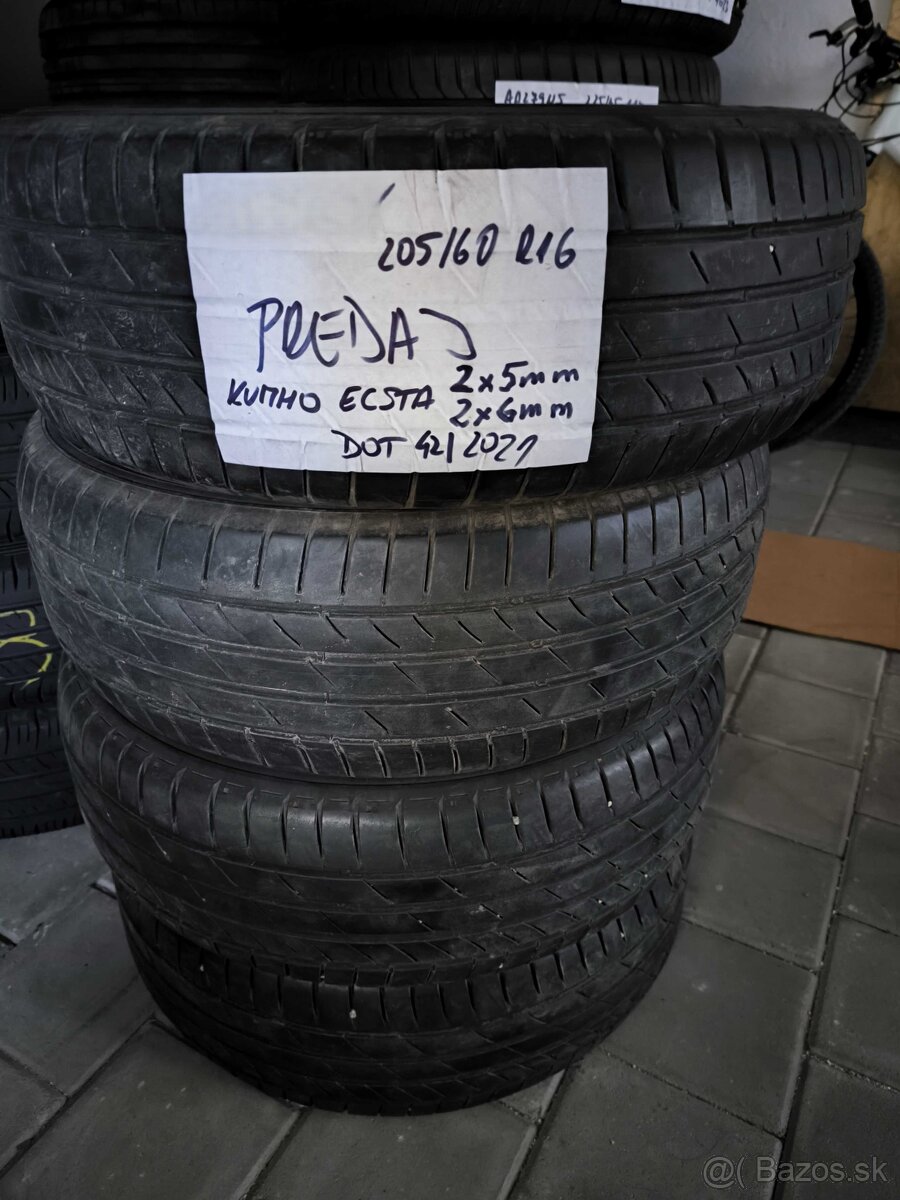 Letné pneumatiky Kumho Ecsta 205/60 R16