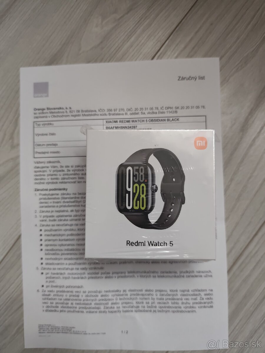 Nové redmi watch 5