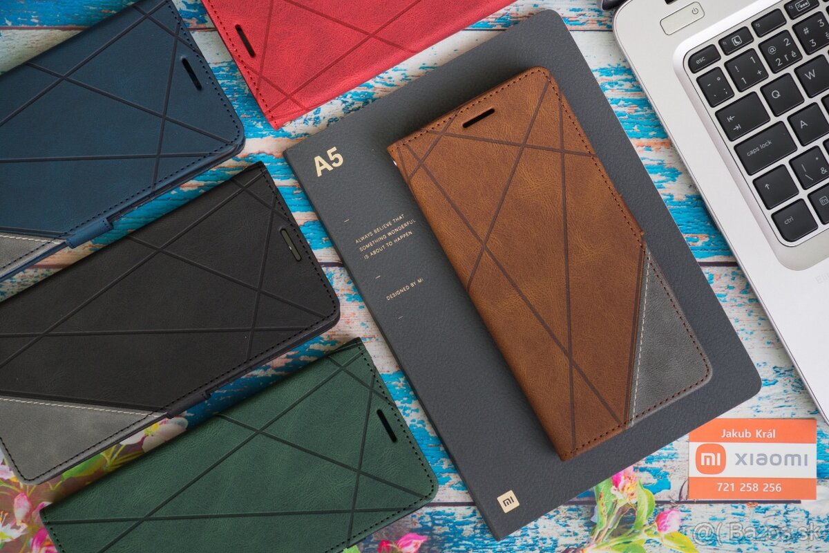 Dvojfarebné zatváracie puzdro pre Xiaomi, Redmi, Poco