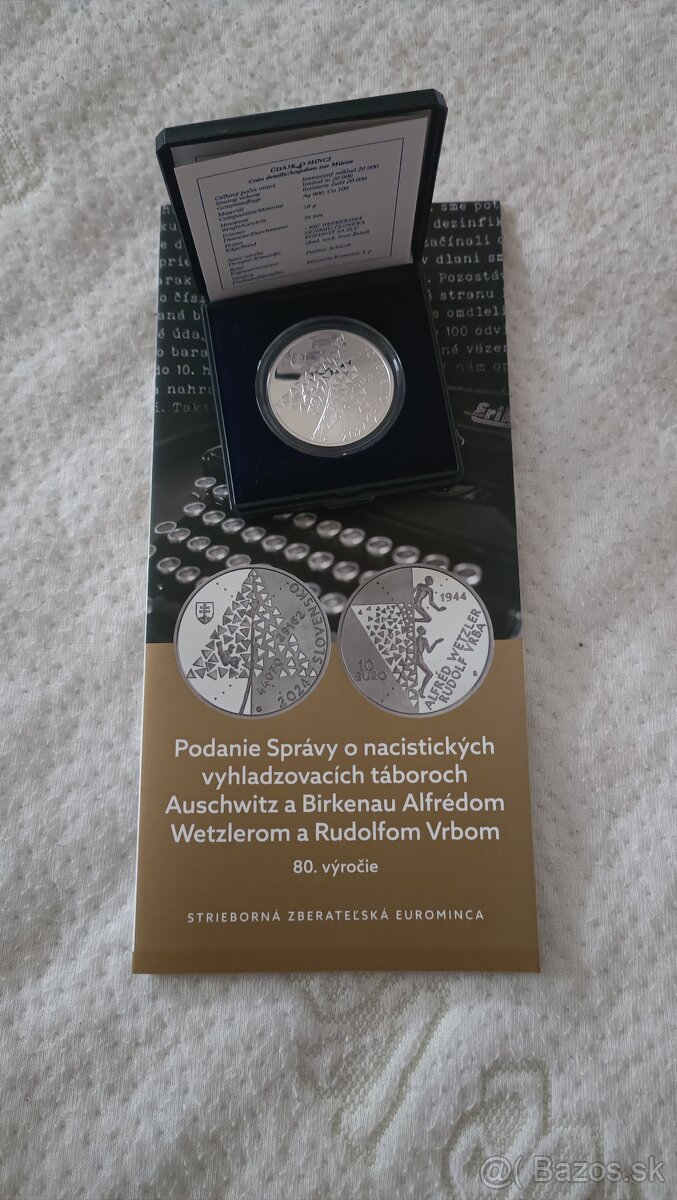 10 eur Slovensko 2024 - Podanie Správy o Auschwitz a Birkena