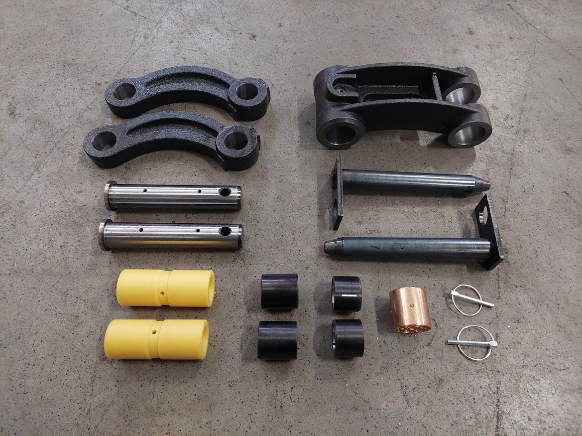 Sada čapov a puzdier + preklápače lyžice na minibager JCB