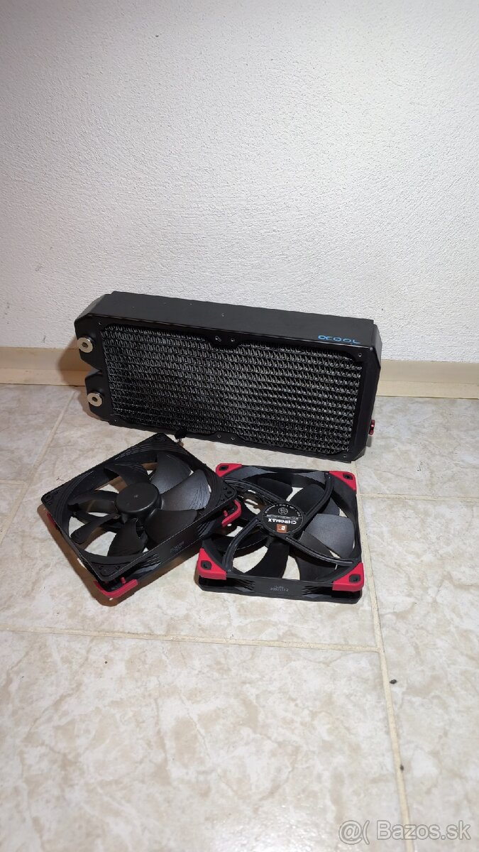 Radiátor 280 Alphacool + Noctua vetráky