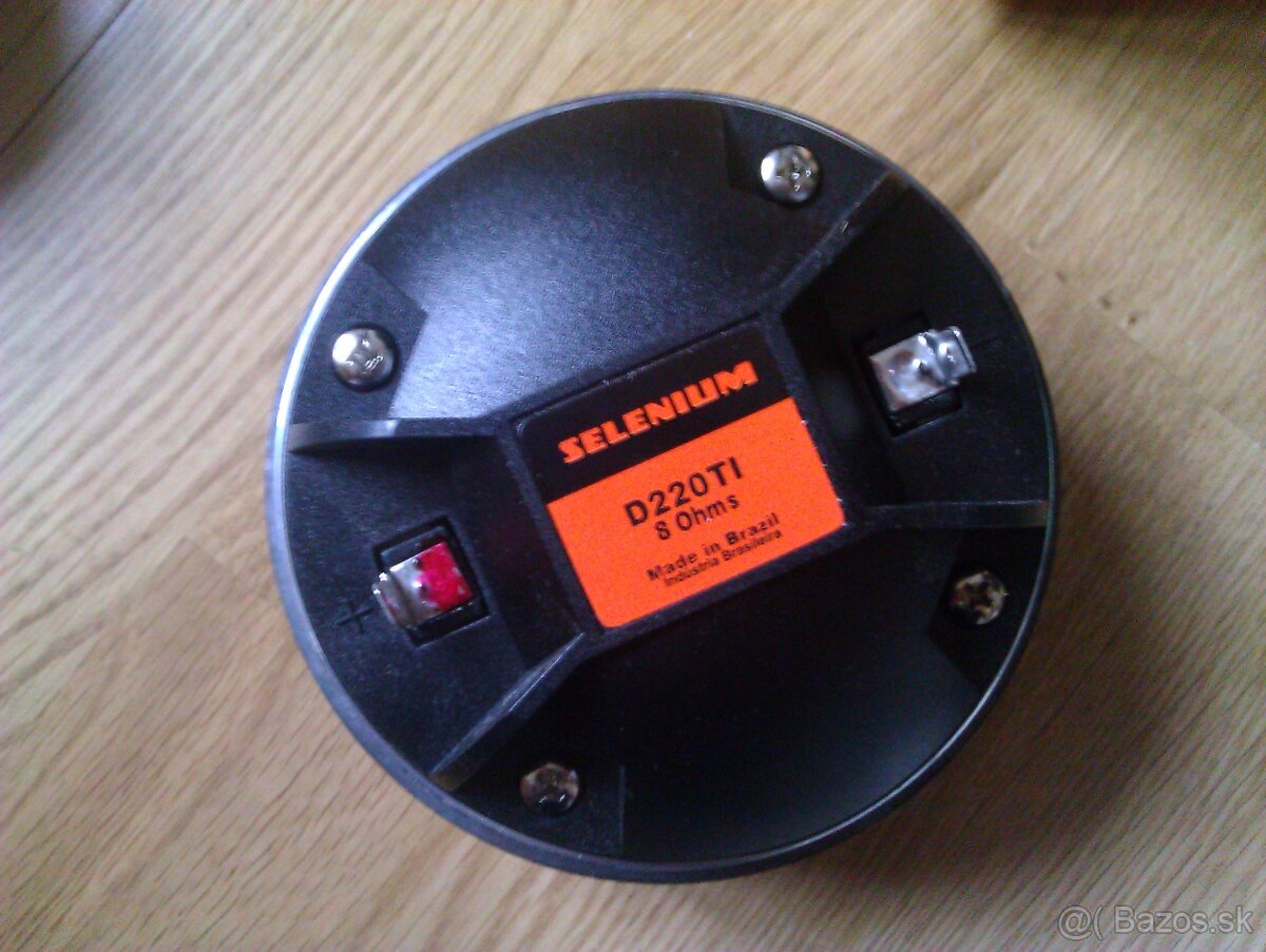 Titanium výšky Selenium D220Ti na 1" závit, 8 Ohm