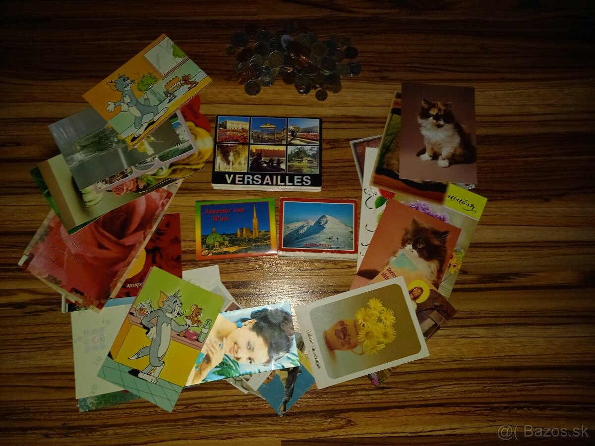 Lepoorelá, pohľadnice, mince