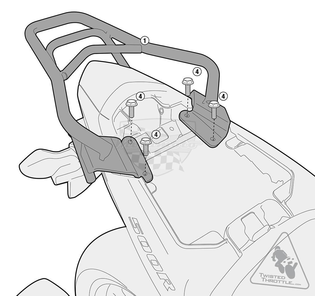 Drziak kufra Top Case Honda CB500F , CB500R