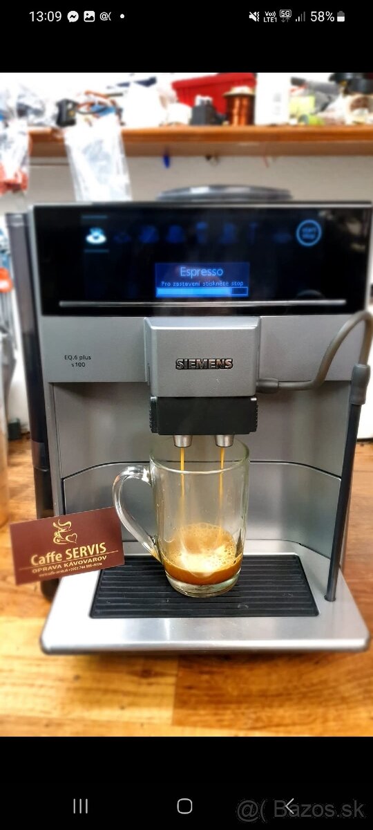 Siemens plno automatický kávovar