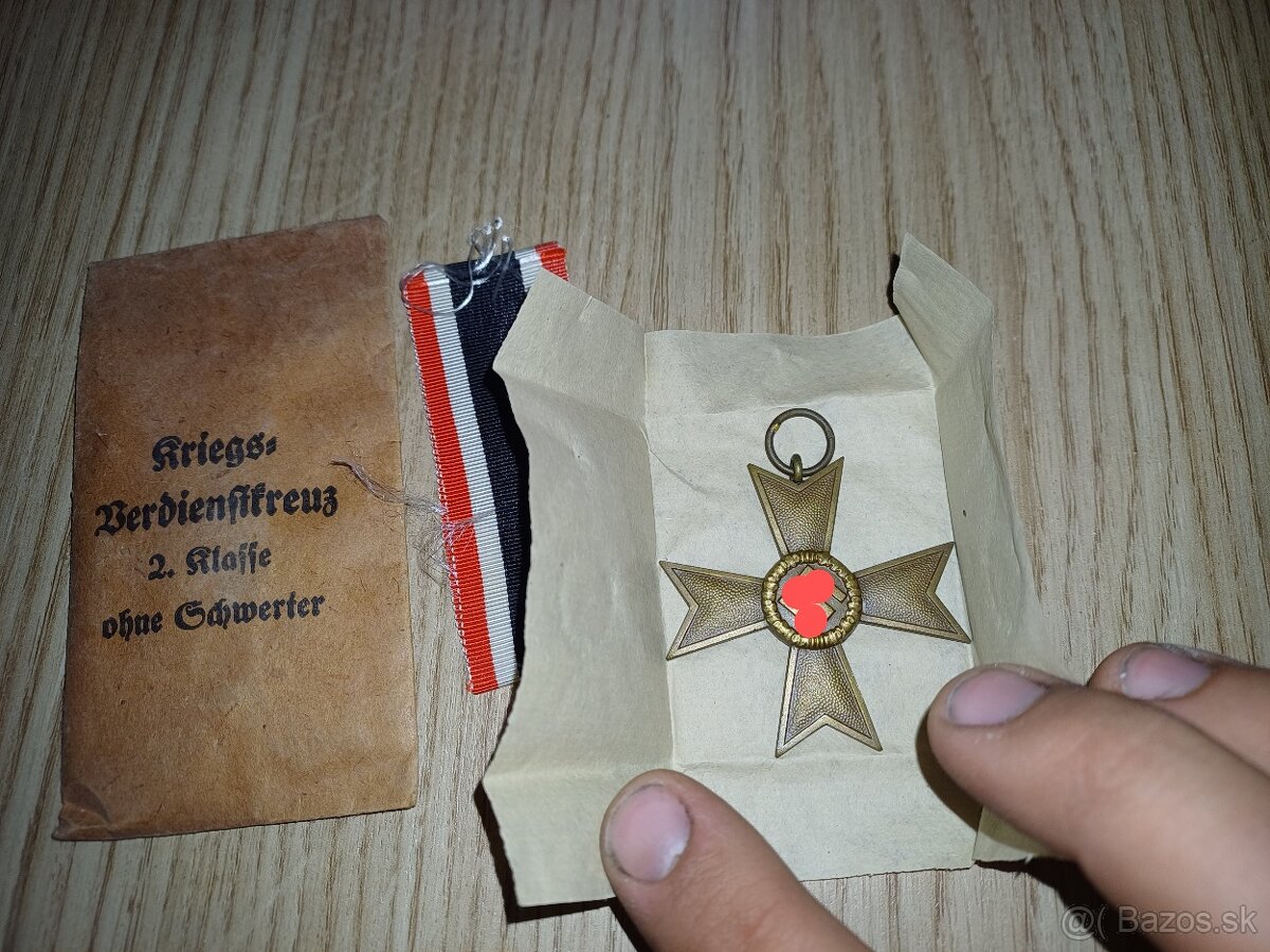Predám nemecký zaslužný križ bez mečov z WWII