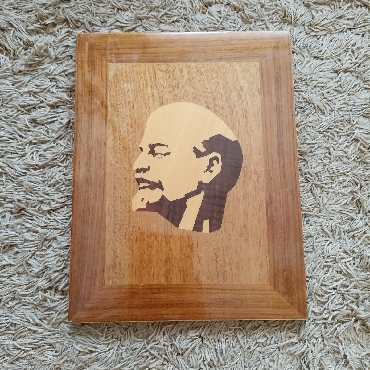 LENIN - drevený lakovaný obraz