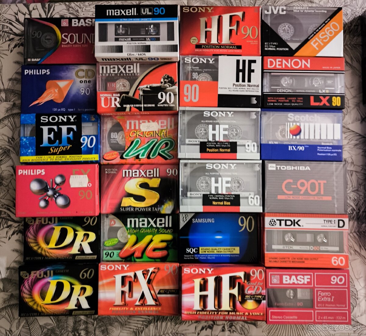 MC kazety čiste zabalené