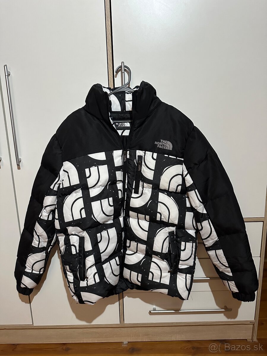 Zimná bunda The North Face - bielo čierna M/L