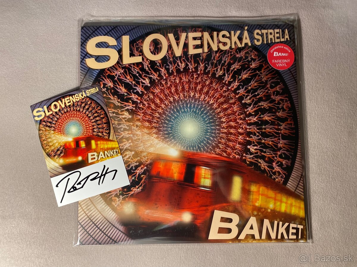 Lp platňa Banket - Slovenská strela + podpiskarta
