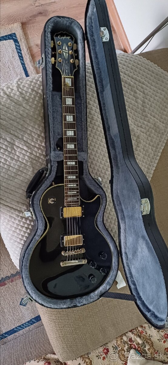 Epiphone les paul custom black + EMGx 81 a 85